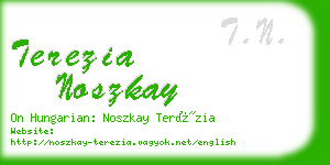 terezia noszkay business card